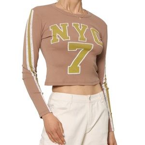 Daydreamer long-sleeve crop